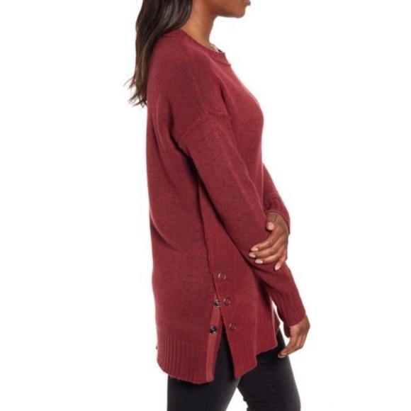 Caslon Sweaters - CASLON | Side Snap Tunic Sweater